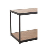 Pieds en métal noir de la table basse Zigzag Rectangle J-Line