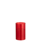 Lampe LED Rouge en Verre Brillant - Vue de face