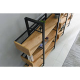 Étagère élégante pour salon, vue de profil