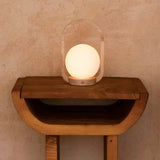Lampe sans fil en bois marron clair Skye