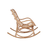 Rocking chair J-Line en rotin naturel