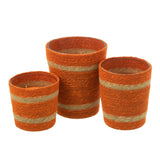Panier à bougies parfumées J-Line - Vanilla Escape - orange - grand - 75 h