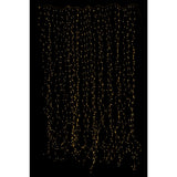 Détail du rideau lumineux 1020 LED montrant la texture argentée