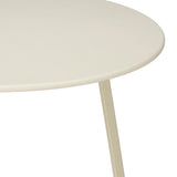 Table d'appoint Seattle Crème avec accessoires décoratifs
