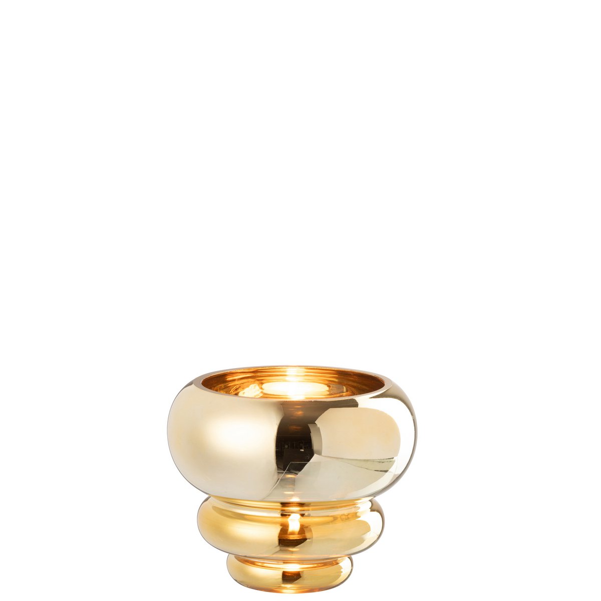 Vase Julia décoré avec des fleurs, ajoutant une touche de luxe à l'intérieur.