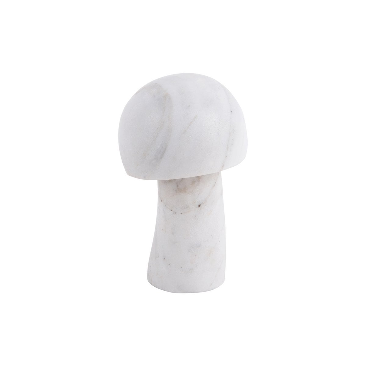 Statue Champignon Petit en marbre blanc sur fond neutre