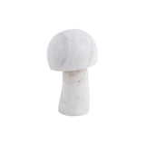 Statue Champignon Petit en marbre blanc sur fond neutre