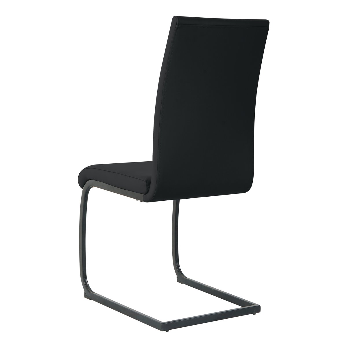 Chaises cantilever, vue arrière avec dossier élégant