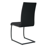 Chaises cantilever, vue arrière avec dossier élégant
