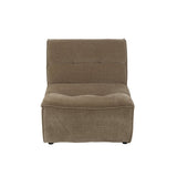 Canapé J-Line Grid - bois de peuplier/mousse - taupe foncé