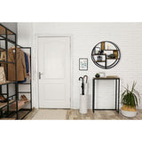 Étagère murale suspendue à livres de livres gegaux Bookboard 80 x 80 x 20 cm Bolton Metal Frame Black Matt