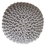 Tabouret de tricot pouf Ø 45 h 30 cm cm siège pouf tricot plancher