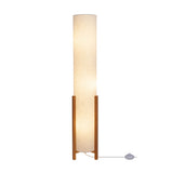 Lampe de table "Matilda" lampe de table classique avec apparence naturelle à travers le bois et l'écran de tissu, socket E27, 110 cm de haut