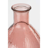 Vase en verre rose Firenza sur une table moderne