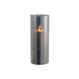 Lampe LED J-Line en verre gris, vue de face