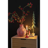 Branche J-Line Berries Fine, détail des baies rouges et feuillage vert