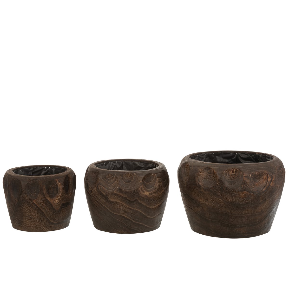 Détail du matériau bois du pot Thibo J-Line, style scandinave