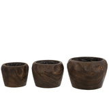 Détail du matériau bois du pot Thibo J-Line, style scandinave