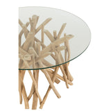 Détail des branches en teck de la Table Basse J-Line