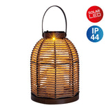 LED SOLAIRE LED "KORBINIAN" pour le jardin et la terrasse, lampe décorative en métal avec tension de jute dans la nature, LED fermement construit - LEDS, lampe solaire pour l'extérieur 29 x 21 cm