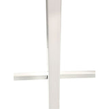 Table basse ronde 60 cm table de salon table d'appoint Cannes structure métal noir blanc argent antique