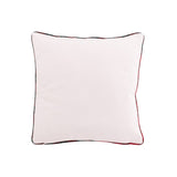 Coussin J-Line sapin de Noël en coton blanc et rouge, vue de face