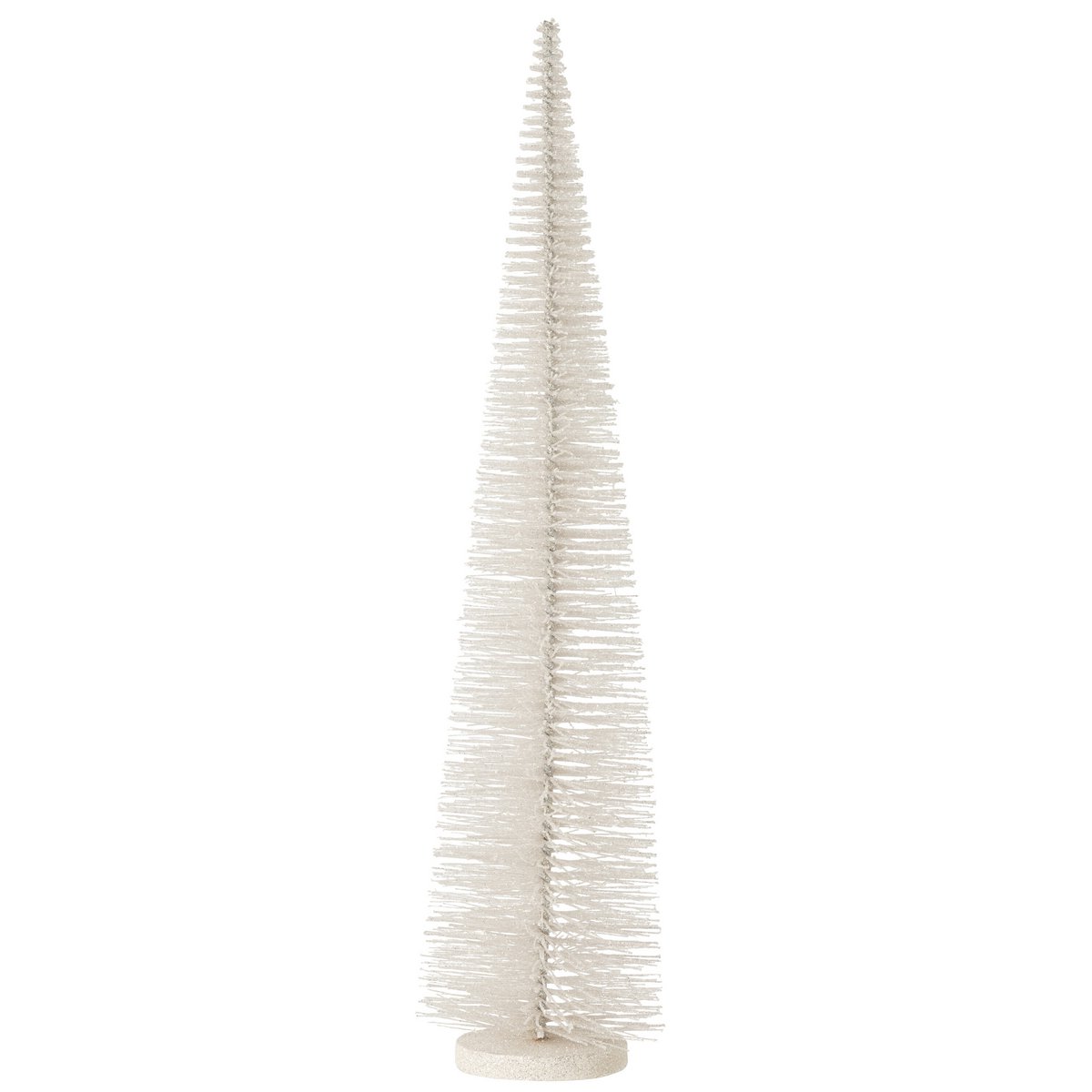 Détail de l'arbre de Noël J-Line en plastique blanc