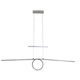 LED en retour la "ligne de boucle" pendentif de 130 cm de long, avec LED intégrée, en métal et en plastique