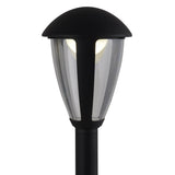 LED Base extérieure "Clint", en métal et en plastique en noir, avec LED intégrée, lumières de chemin