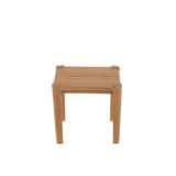Table d'appoint Bruce en teck naturel, détail du bois