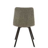 Chaise J-Line Babette - textile/métal - gris