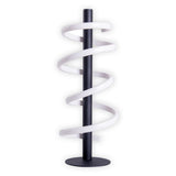 Lampe de table à LED "Belleza", lampe de table en métal moderne et en plastique en noir et blanc, avec des LED fermement construites, 50 cm de haut, l'éclairage pour le salon, la salle à manger, la chambre ou le bureau.