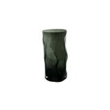Détail du vase en verre gris foncé ABU30GR sur fond neutre