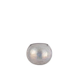 Bougeoir J-Line Windlicht Bol Crackelé en verre violet avec effet pearl, vue de face
