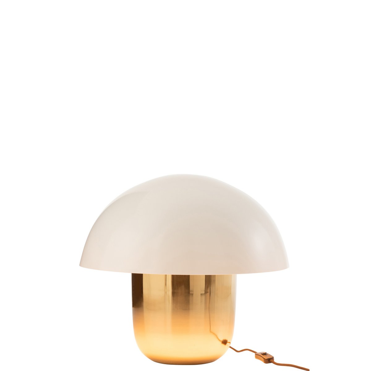 Détail du socle en métal de la lampe Champignon J-Line