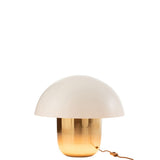 Détail du socle en métal de la lampe Champignon J-Line