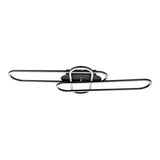 LED DE PLADIER LED CCT "Carlon" en aluminium et plastique Matt Black, avec LED intégrée, de 120 cm de long