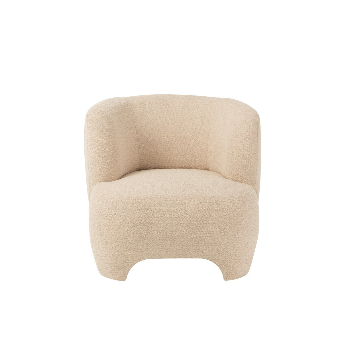 Fauteuil J-Line 1 place tricoté blanc, vue avant