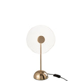 Lampe à poser J-Line LED Fleur - métal/plastique - or - petite