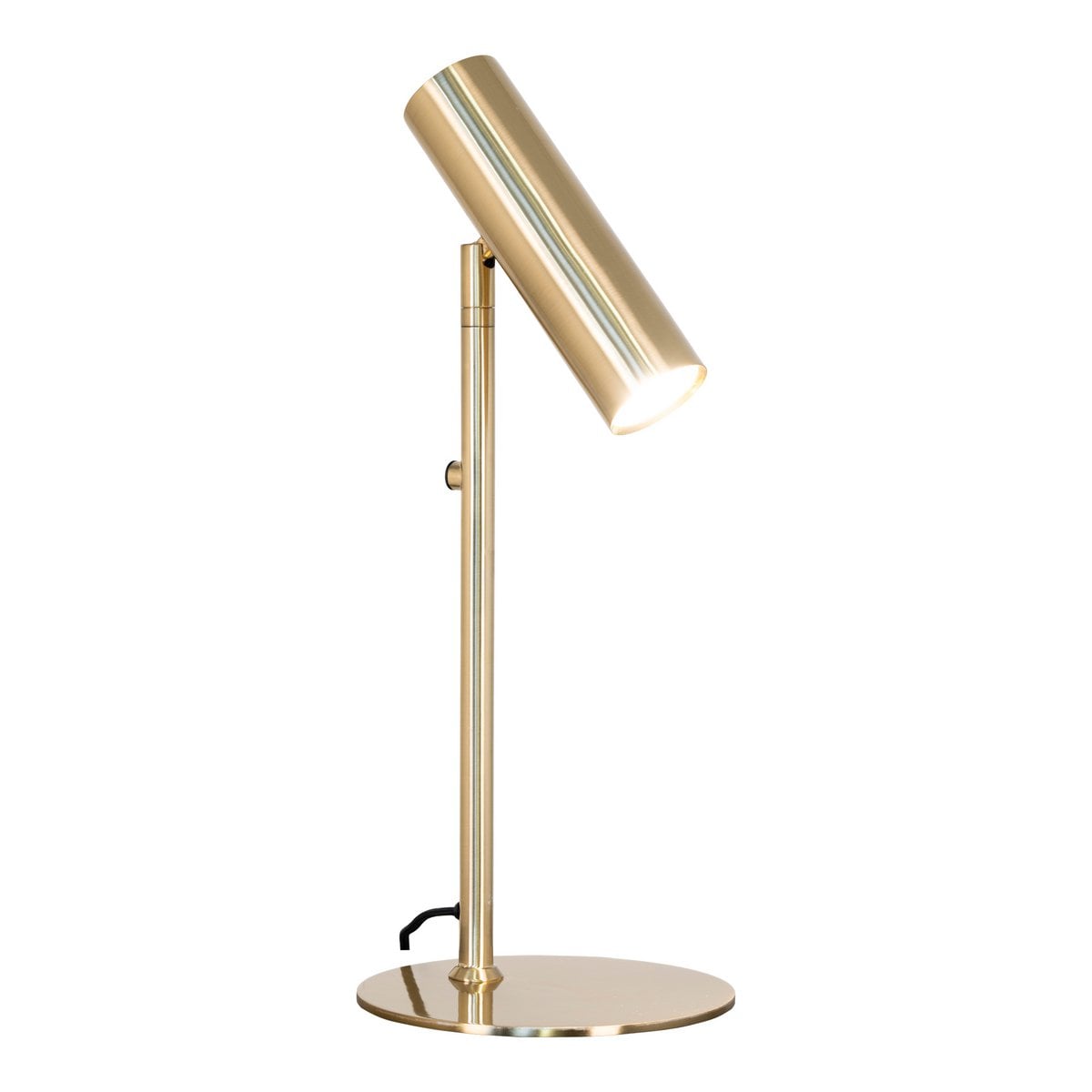 Vue de profil de la lampe Paris en laiton