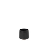 Pot de fleur J-Line en céramique noire, élégant et moderne, taille XS