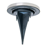 Brochet à étage solaire à LED à 6 sets "pour l'extérieur, brochettes en métal et en plastique en blanc en acier, avec LED intégrée