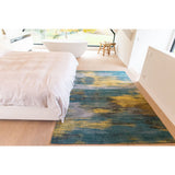 Tapis Eco - Nymphea Bleu - Tapis bleu
