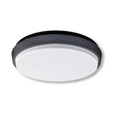 Lampe murale extérieure LED "Mio" Ø 17,5 cm en métal et plastique colorants en anthracite, IP54 pour l'entrée, le balcon, la terrasse