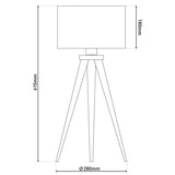 Lampe tabouret 3 pieds "Tripod"