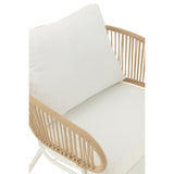 Canapé J-Line en blanc, intégré dans un décor bohème