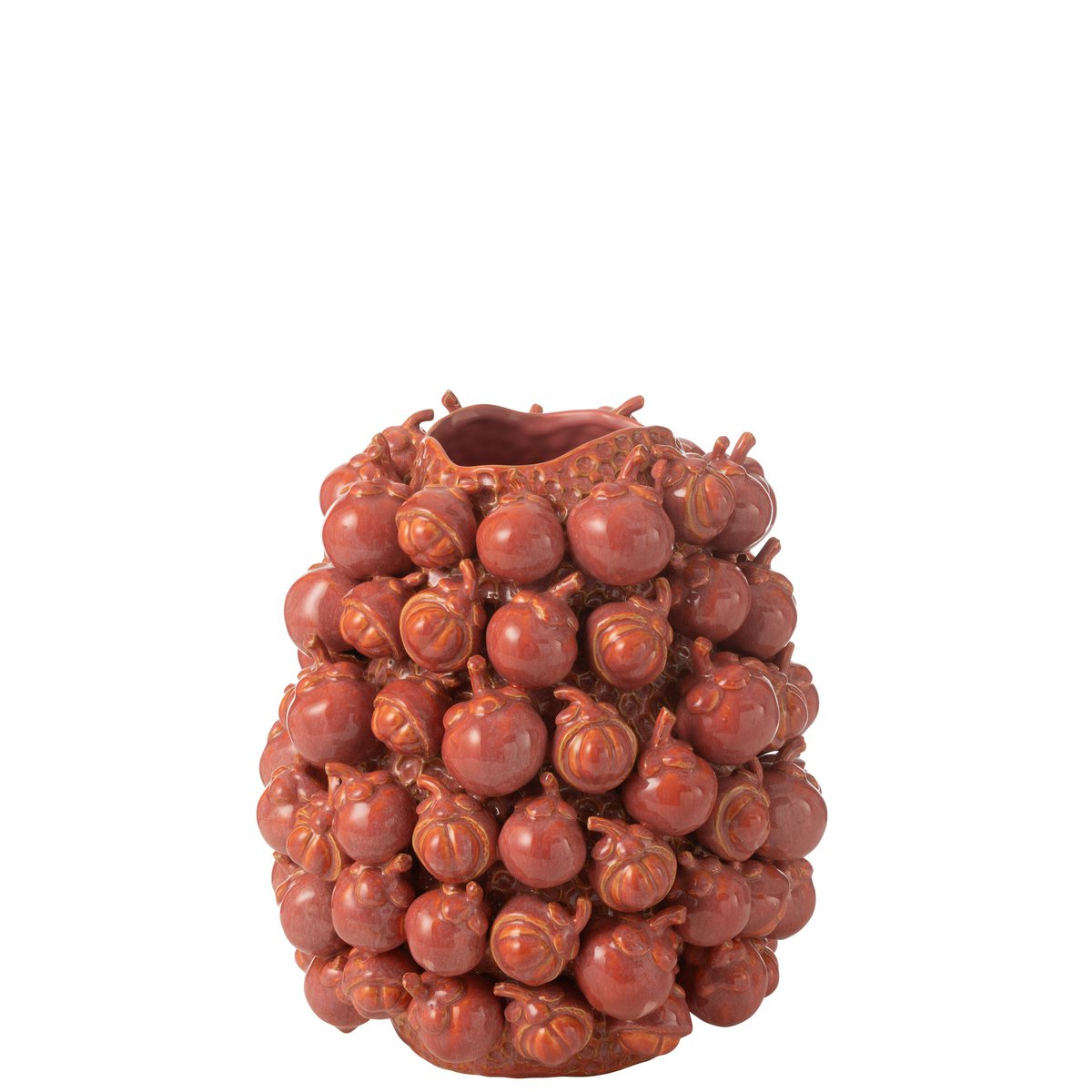 Vue rapprochée du vase Botanics J-Line, en céramique raffinée.