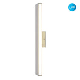 Lampe murale LED "Dubaï", lampe murale moderne en aluminium et en plastique avec des LED fermement construites, 45 cm de long ou de haut. Idéal pour l'éclairage des zones d'entrée, des couloirs, pour structurer les grandes surfaces murales