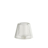 Photophore J-Line Hat en verre transparent avec design moderne
