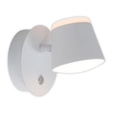 Lumière murale sans fil ", environ 12 x 14,5 cm, en métal blanc, pour l'intérieur